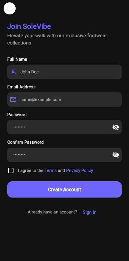 SoleVibe screen 3